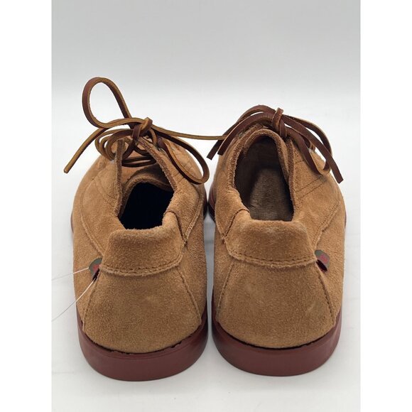 G.H. Bass Mens Original Suede Moccasins Size 9 Tan Brown Casual Shoes With Red S - Picture 4 of 11